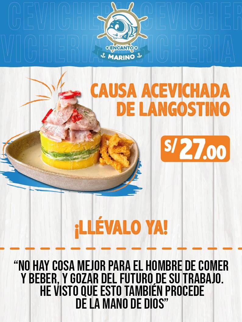 Cevichería "Encanto Marino" меню