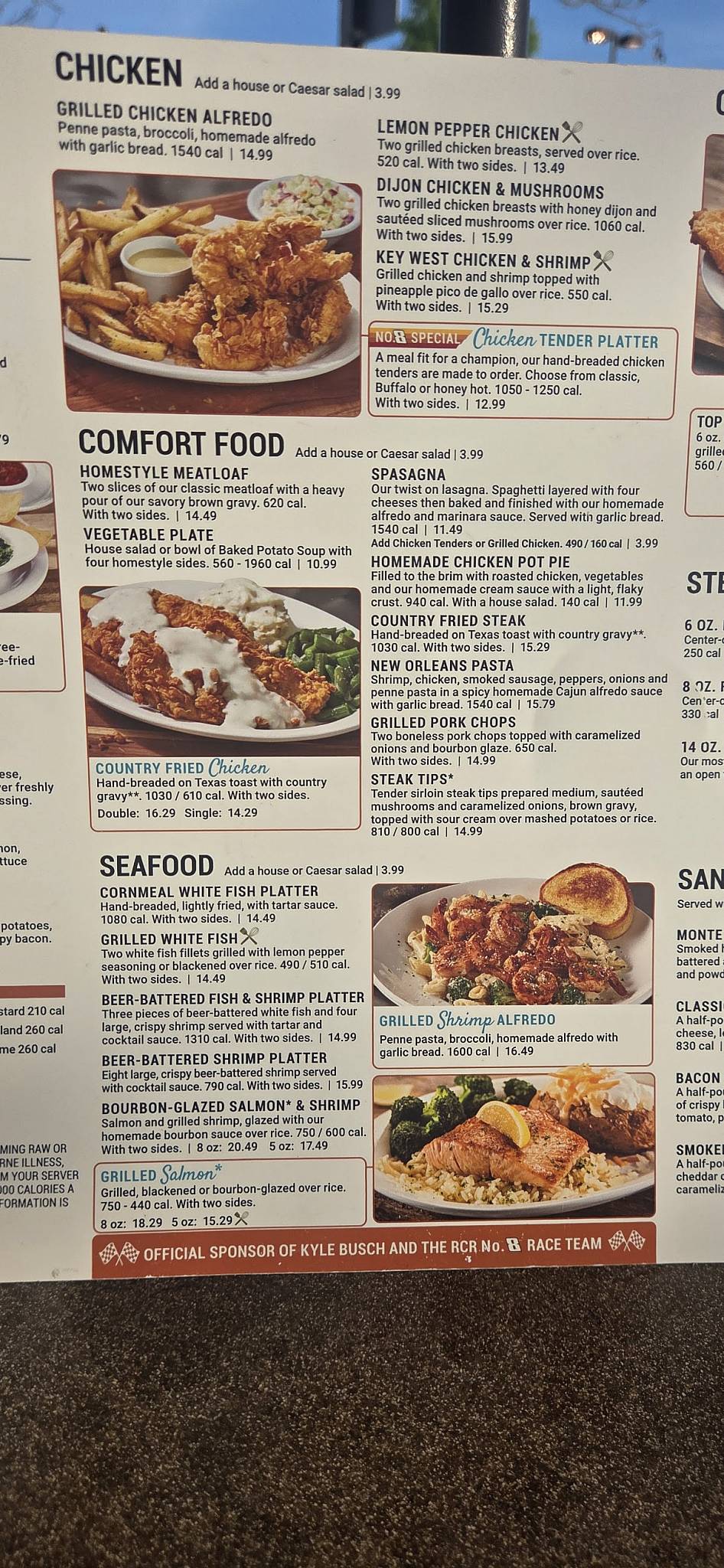 Cheddar's Scratch Kitchen меню