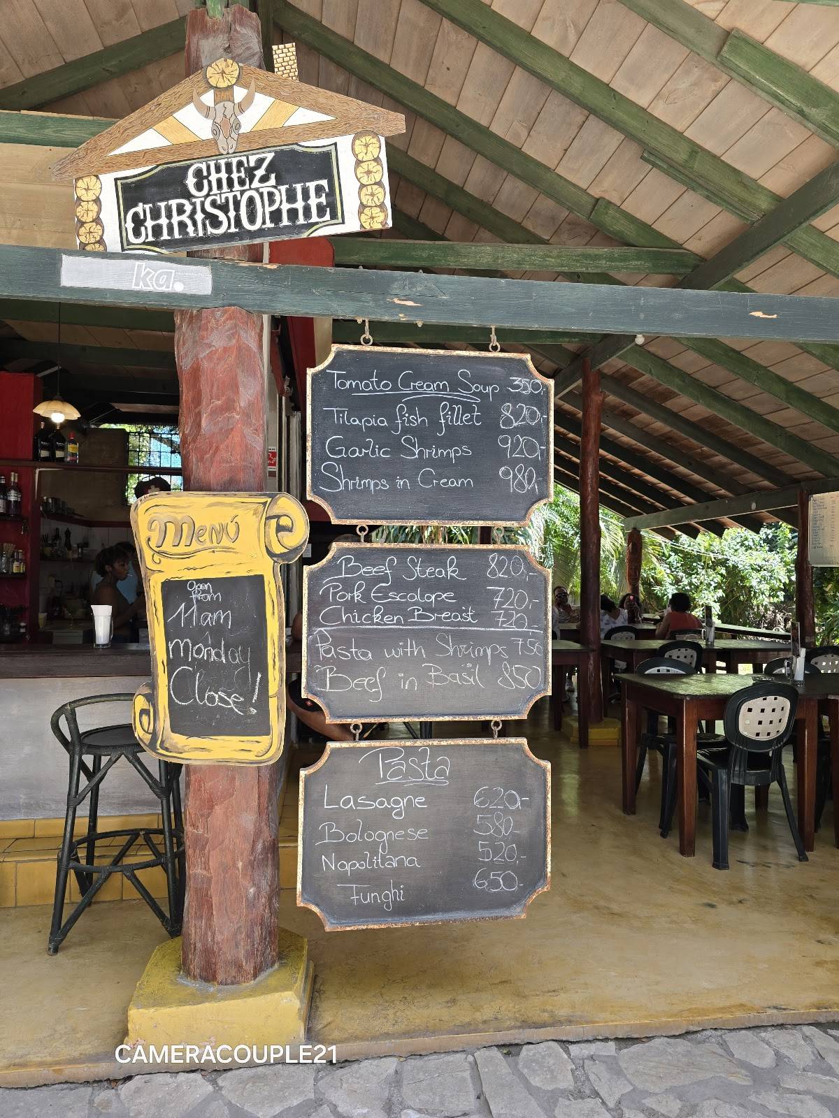 Chez Christophe меню