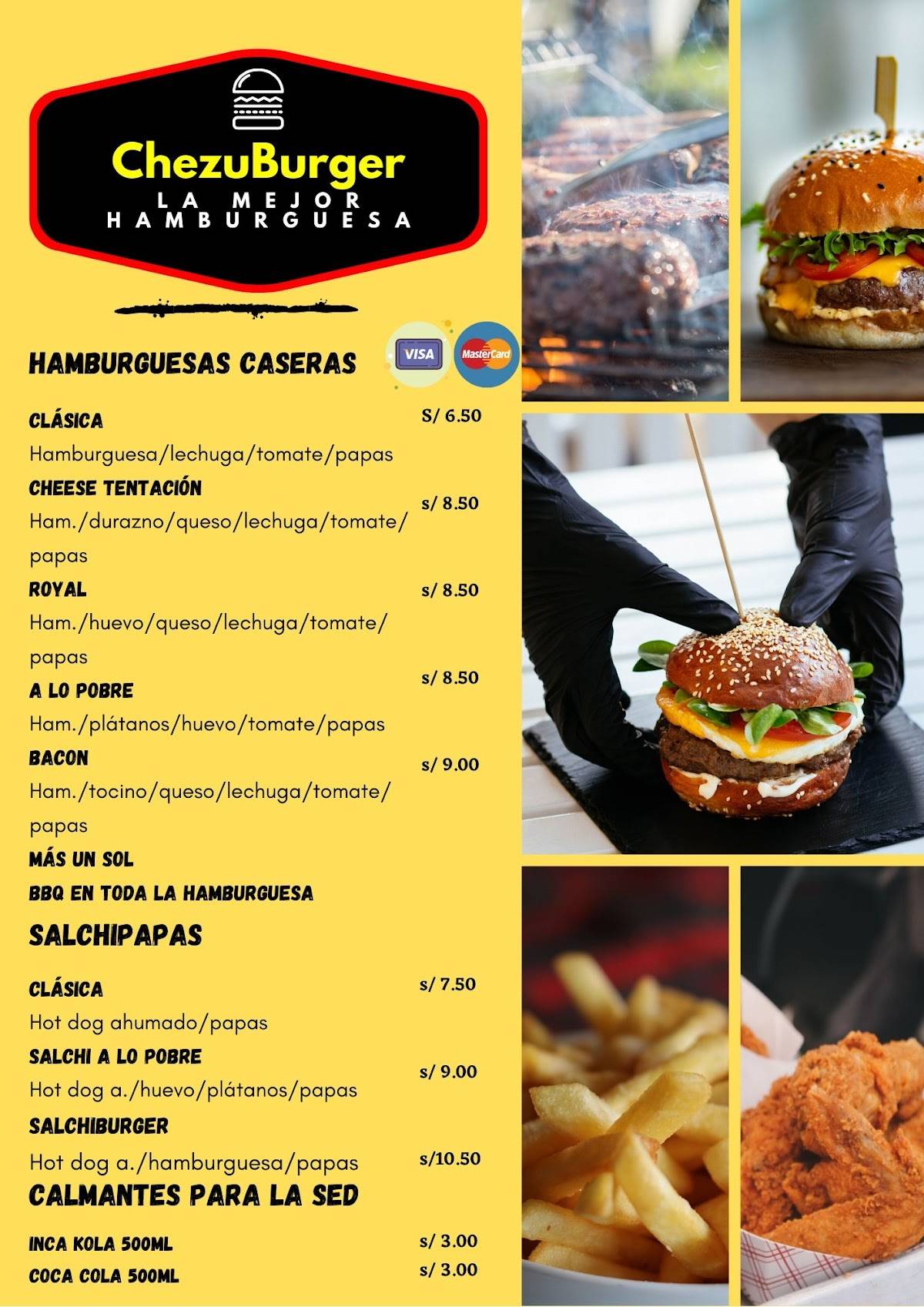 ChezuBurger меню