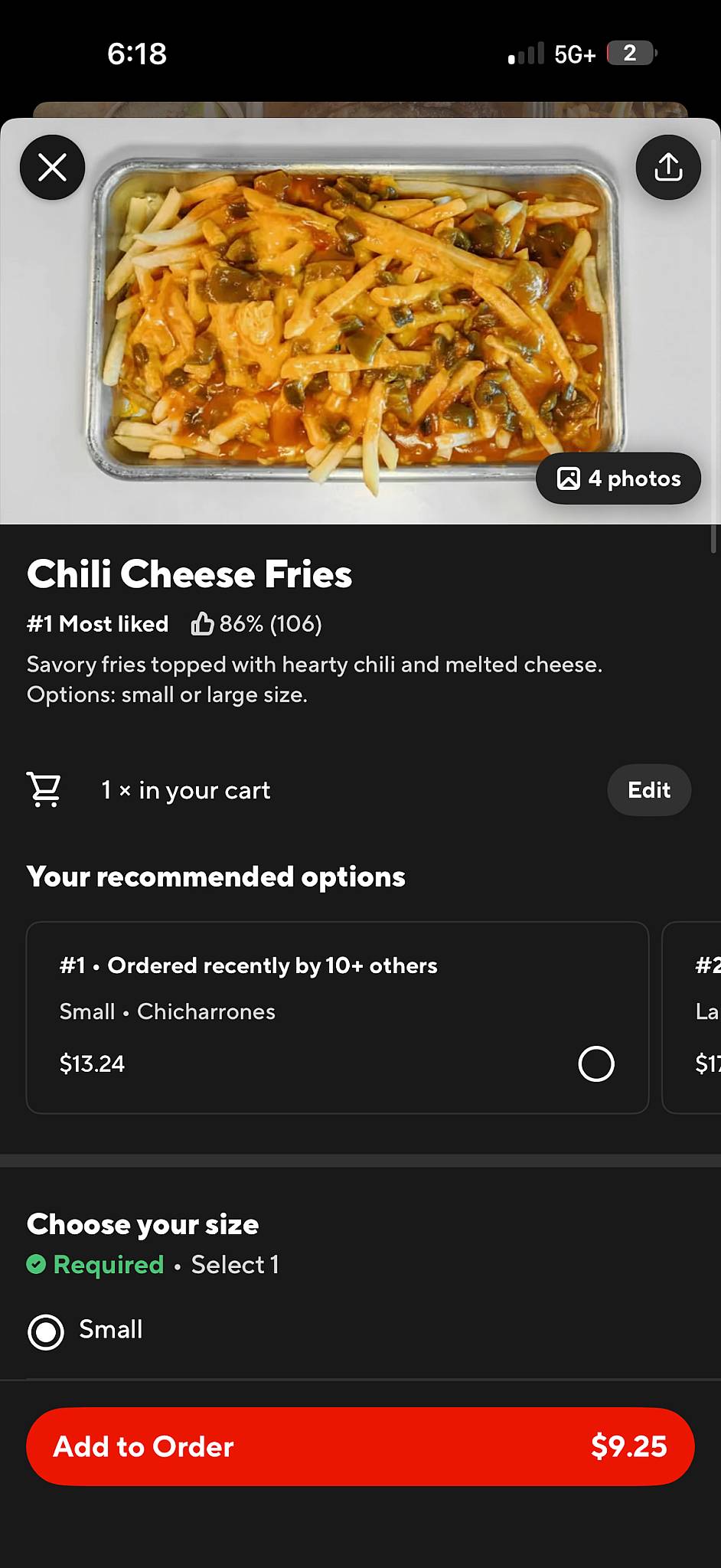 Chili Shack меню