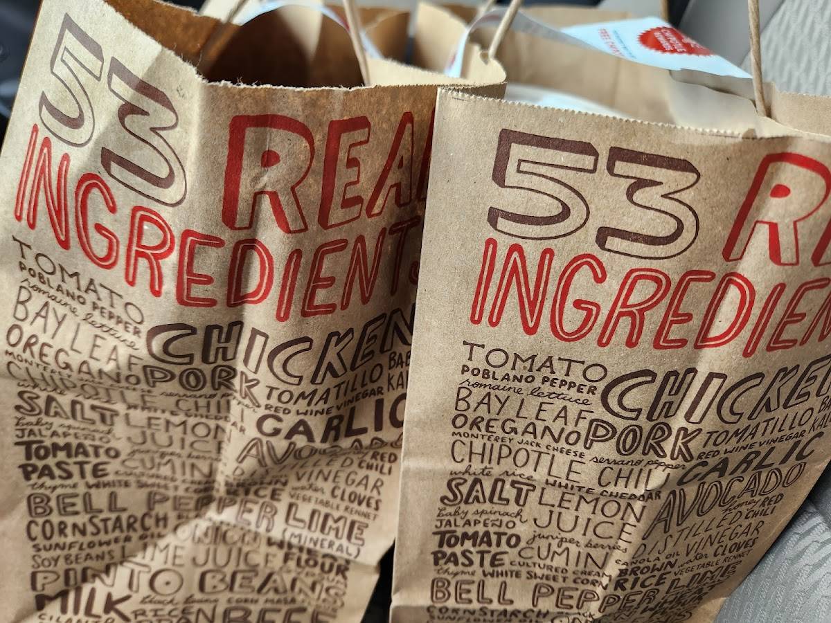 Chipotle Mexican Grill меню