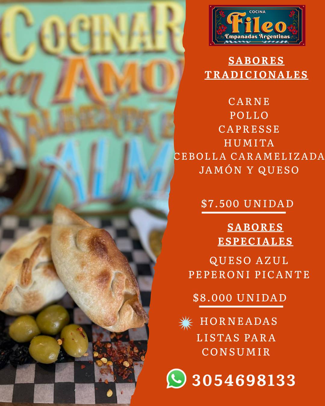 Cocina Fileo меню