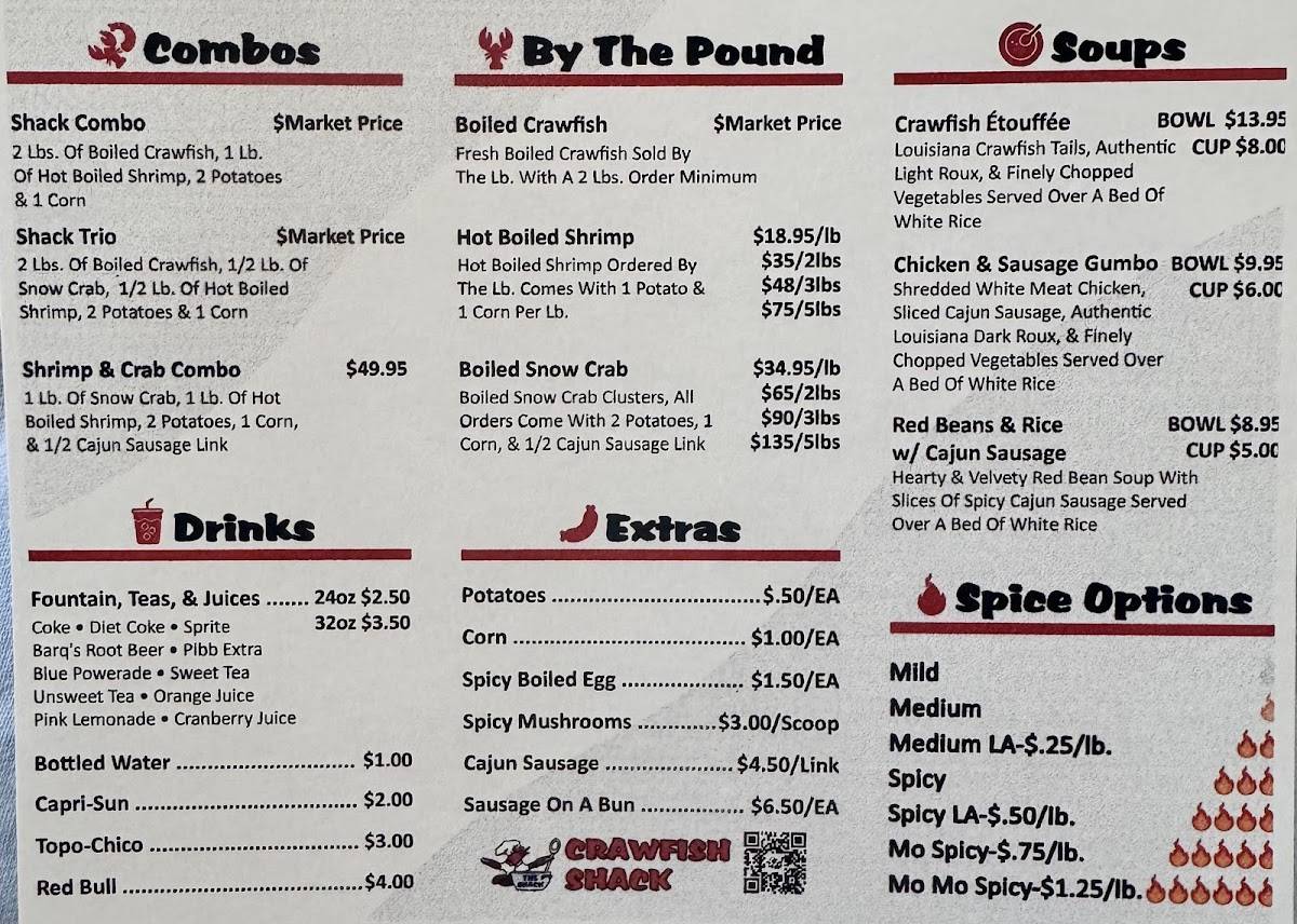 Crawfish Shack меню