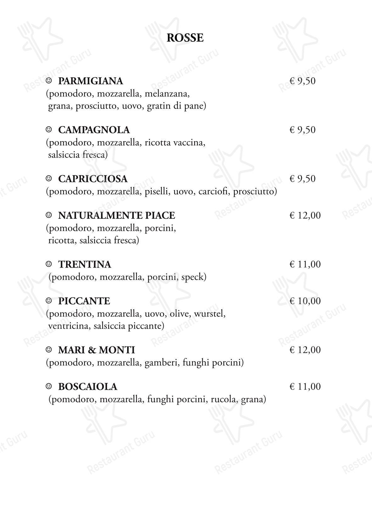 Меню пиццерии Cuccagna In Ragusa