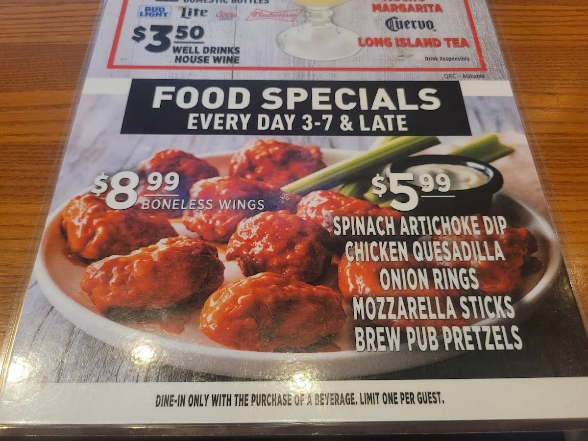 Applebee's Grill + Bar меню
