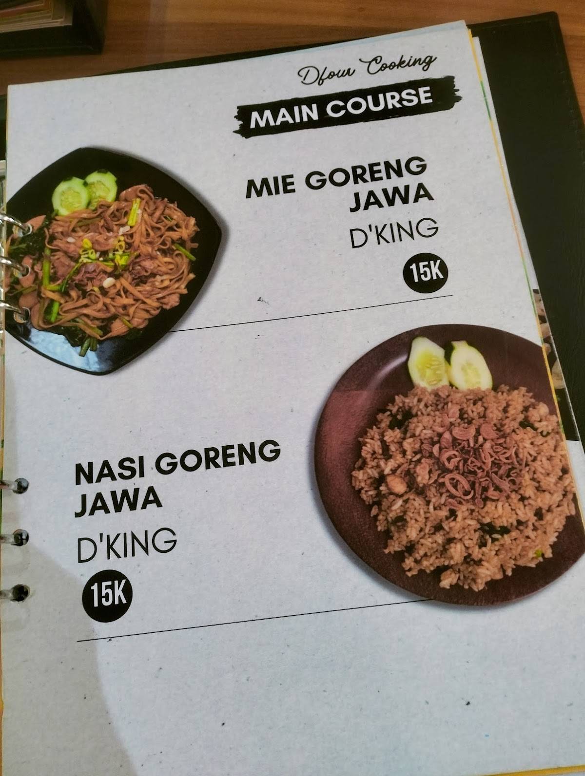 DFOUR COOKING меню