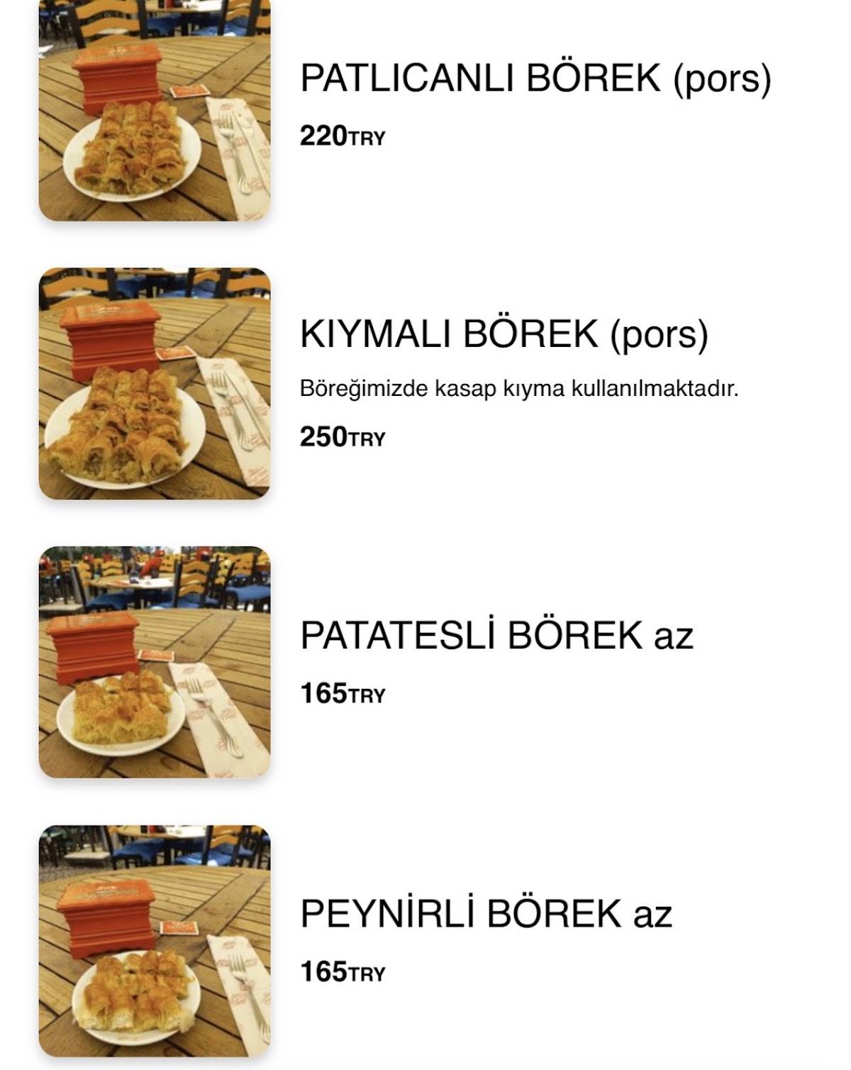 Damska Ruka меню
