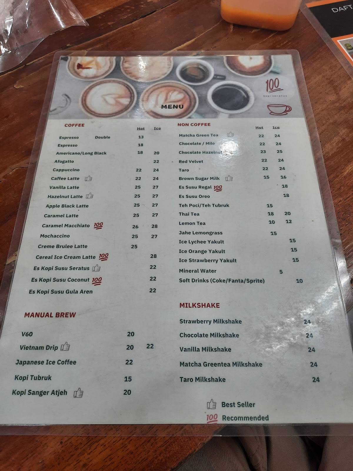 Dapur Inong меню