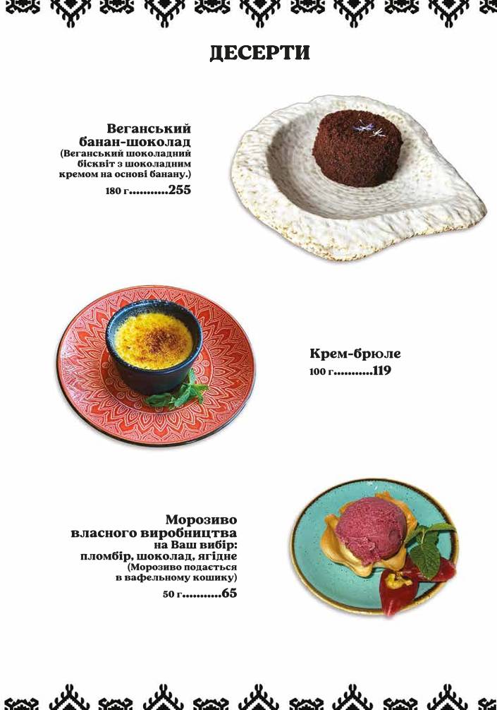 Dediko меню