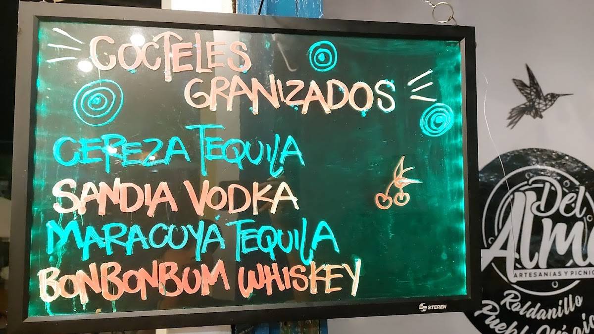 Del Alma меню