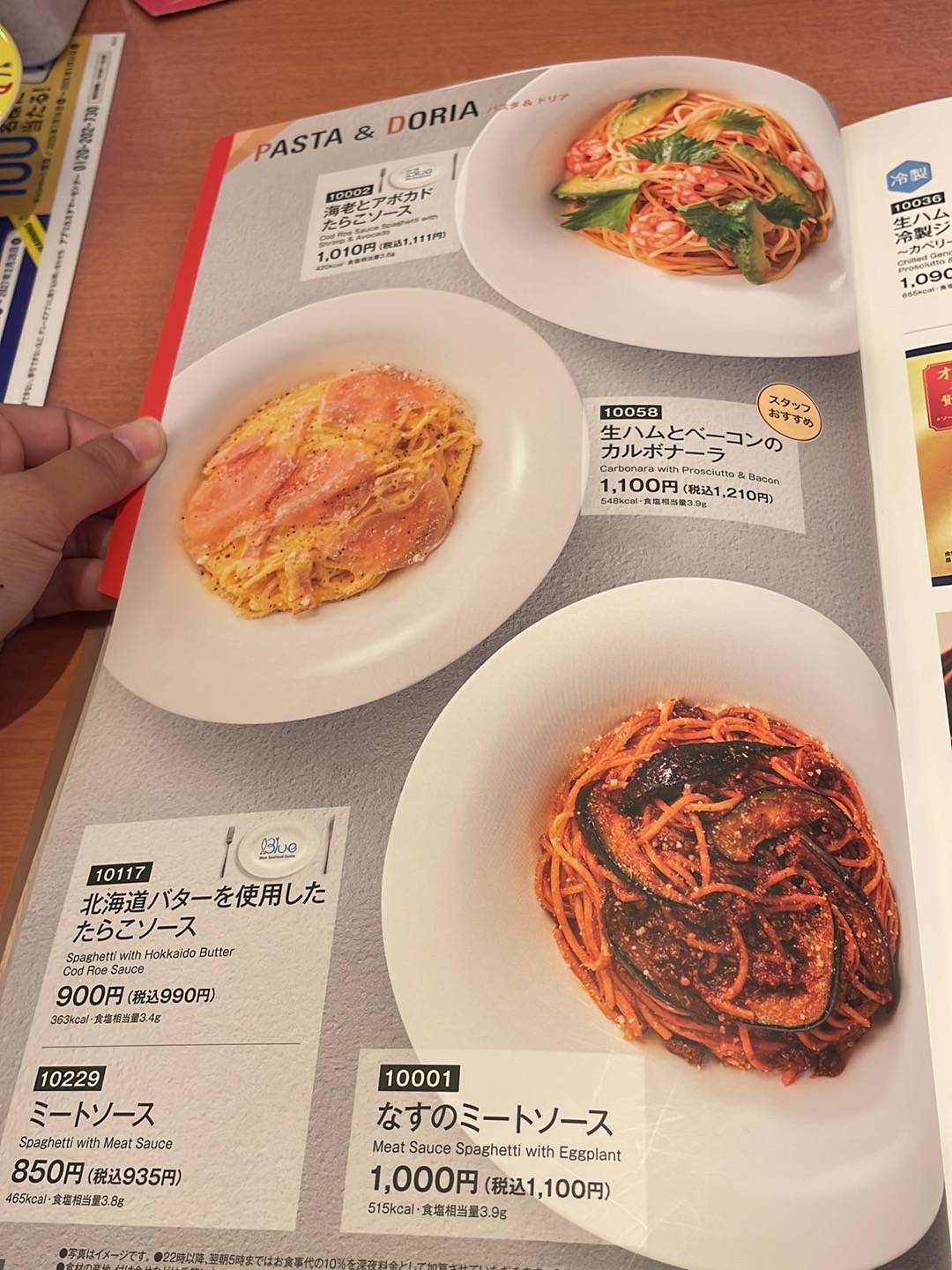 Denny's меню