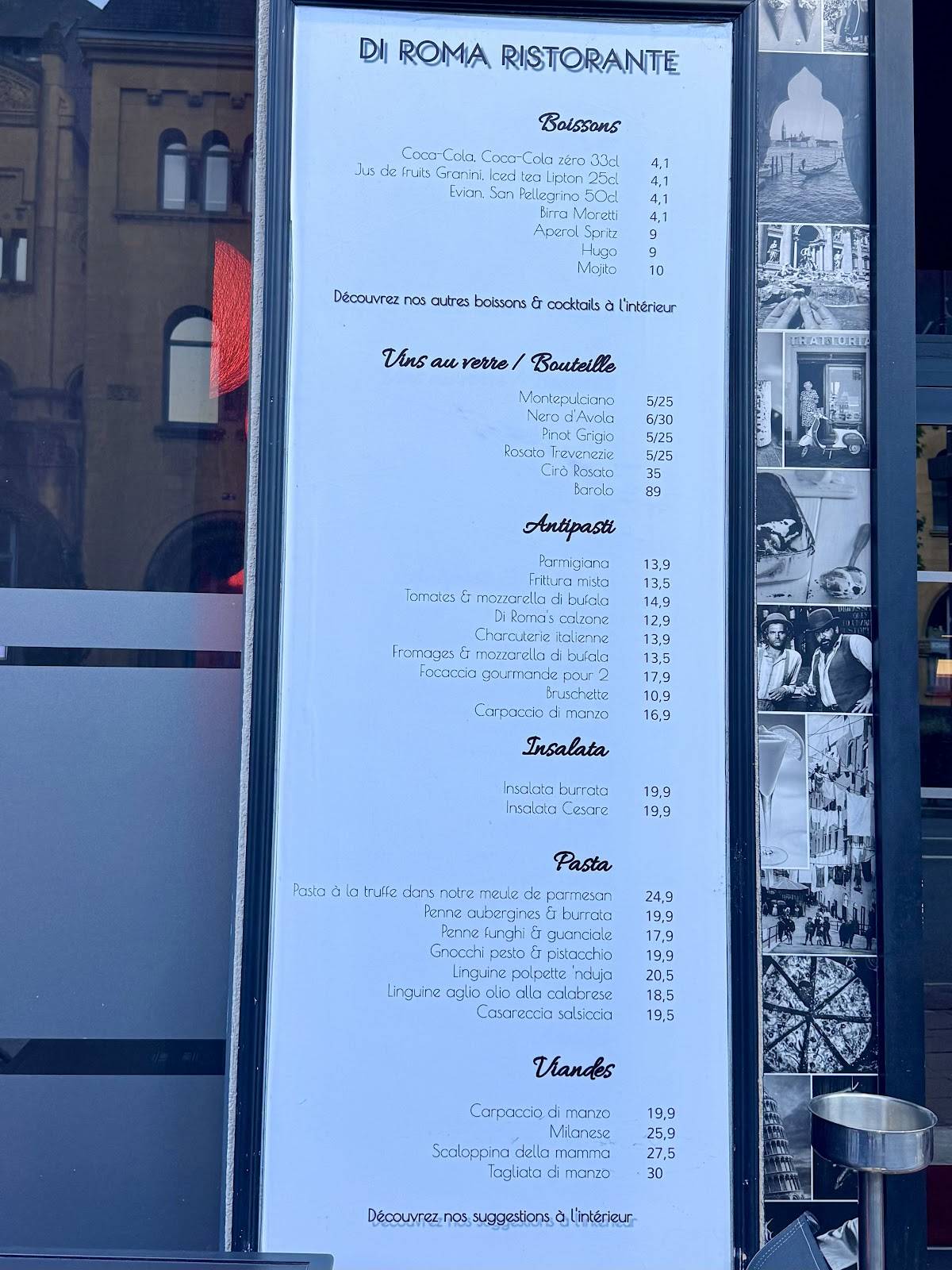 Di Roma - Restaurant Italien Metz меню