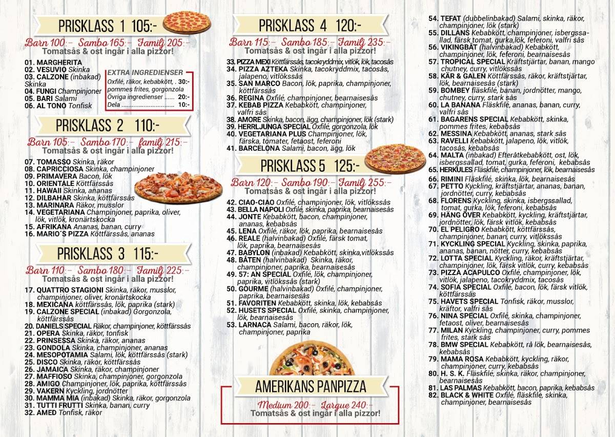Dillans Restaurang меню