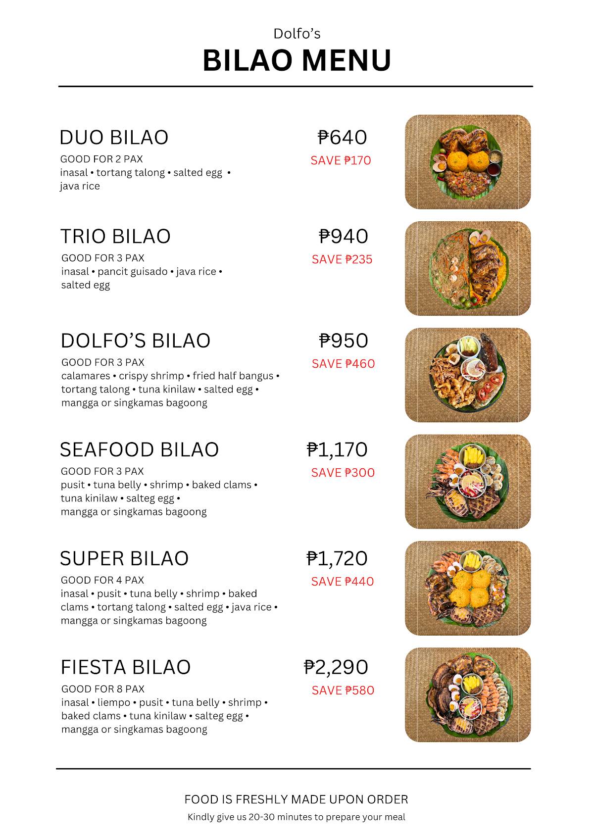 Dolfo's Inasal меню