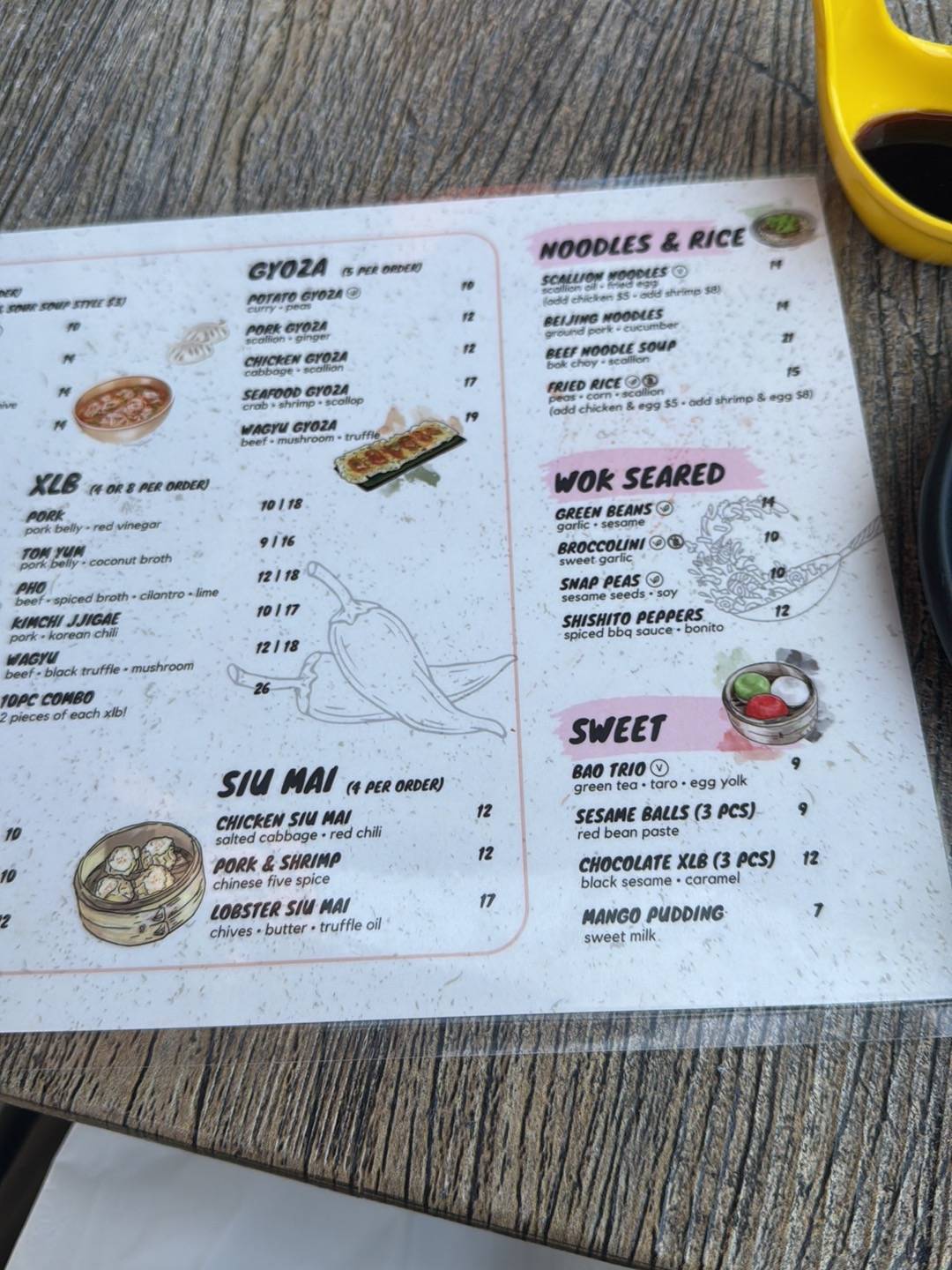 Dumpling Time меню
