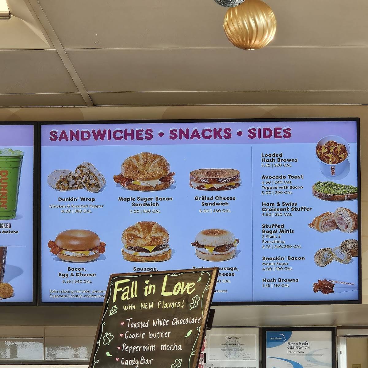 Dunkin' меню