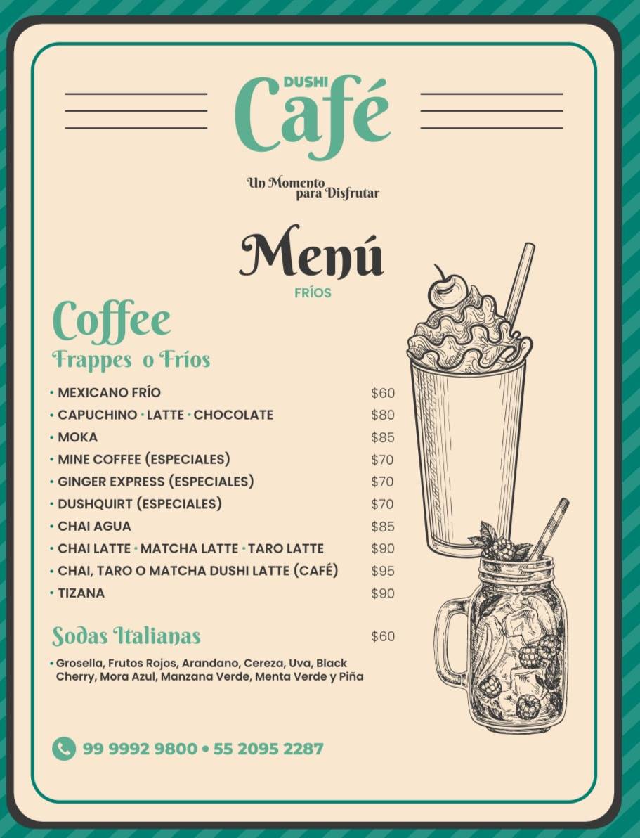 Dushi & Lucky Coffee меню