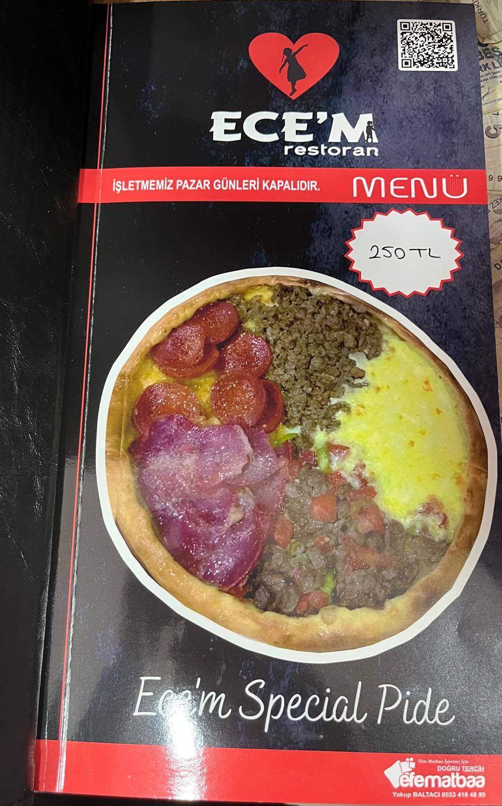 ECEM RESTORAN меню