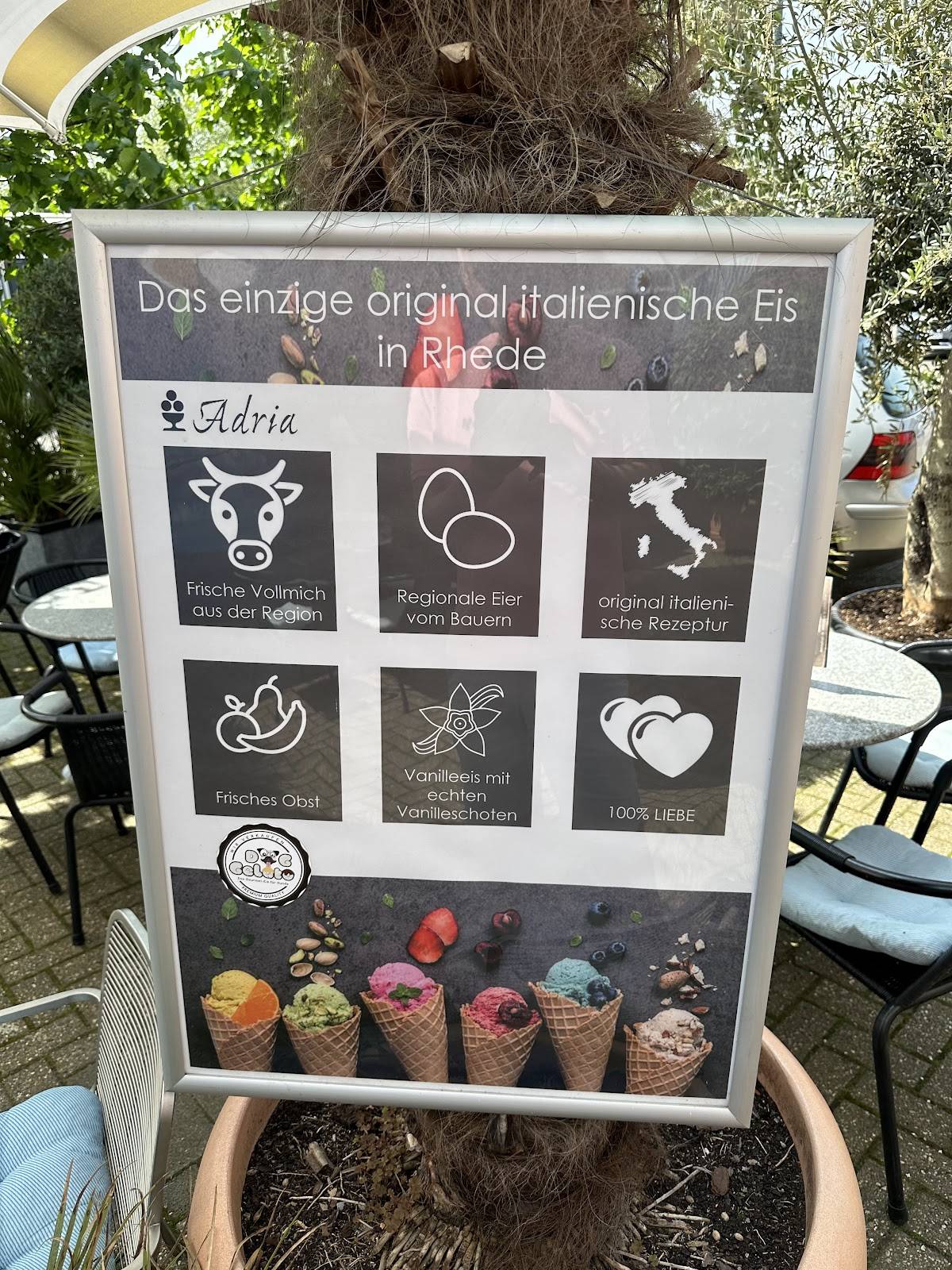 Eis-Café Adria меню