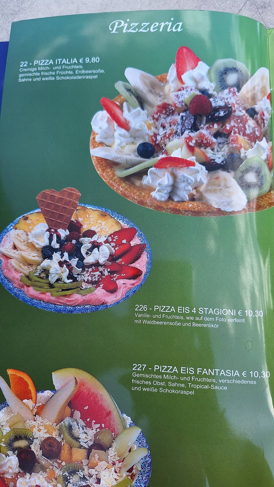 Eiscafé Roma меню