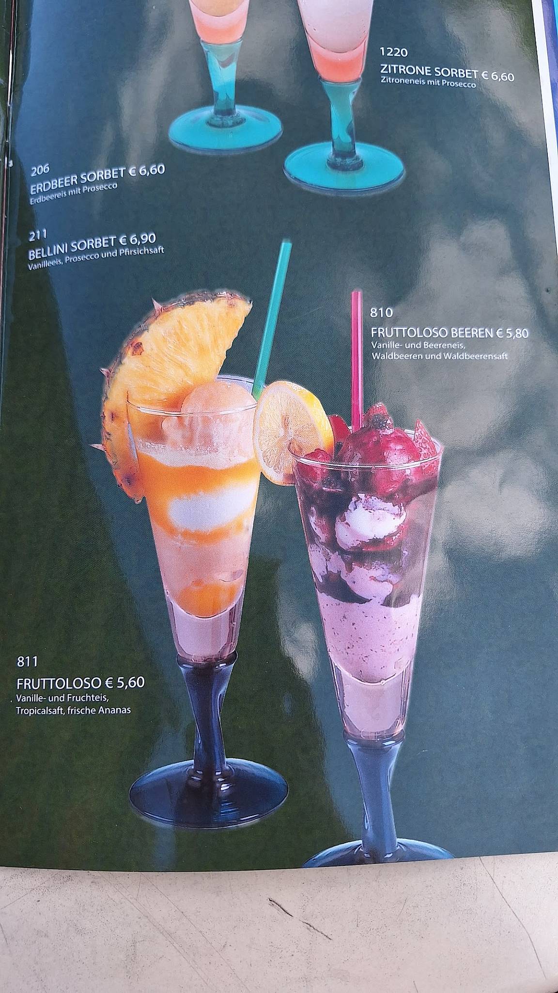 Eiscafé Roma меню