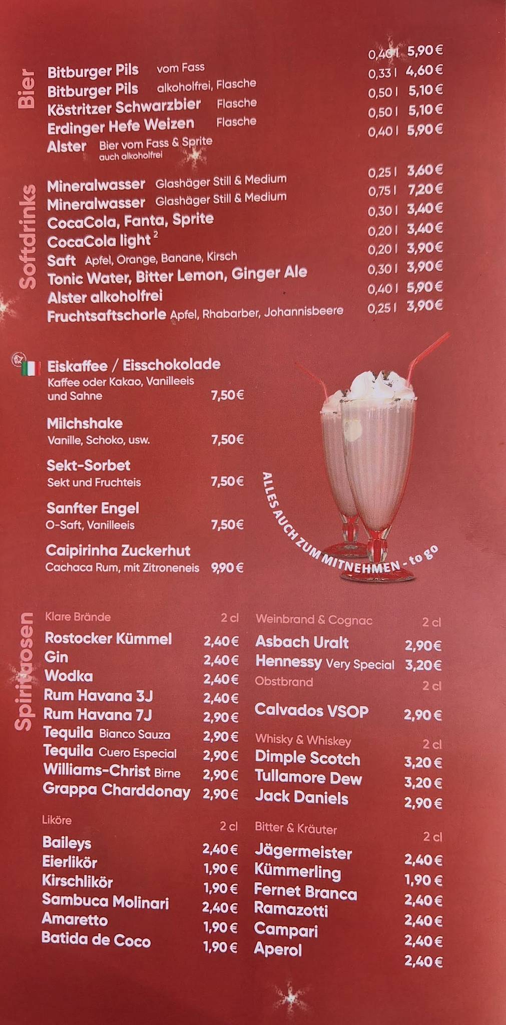 Eiscafé Zuckerhut меню