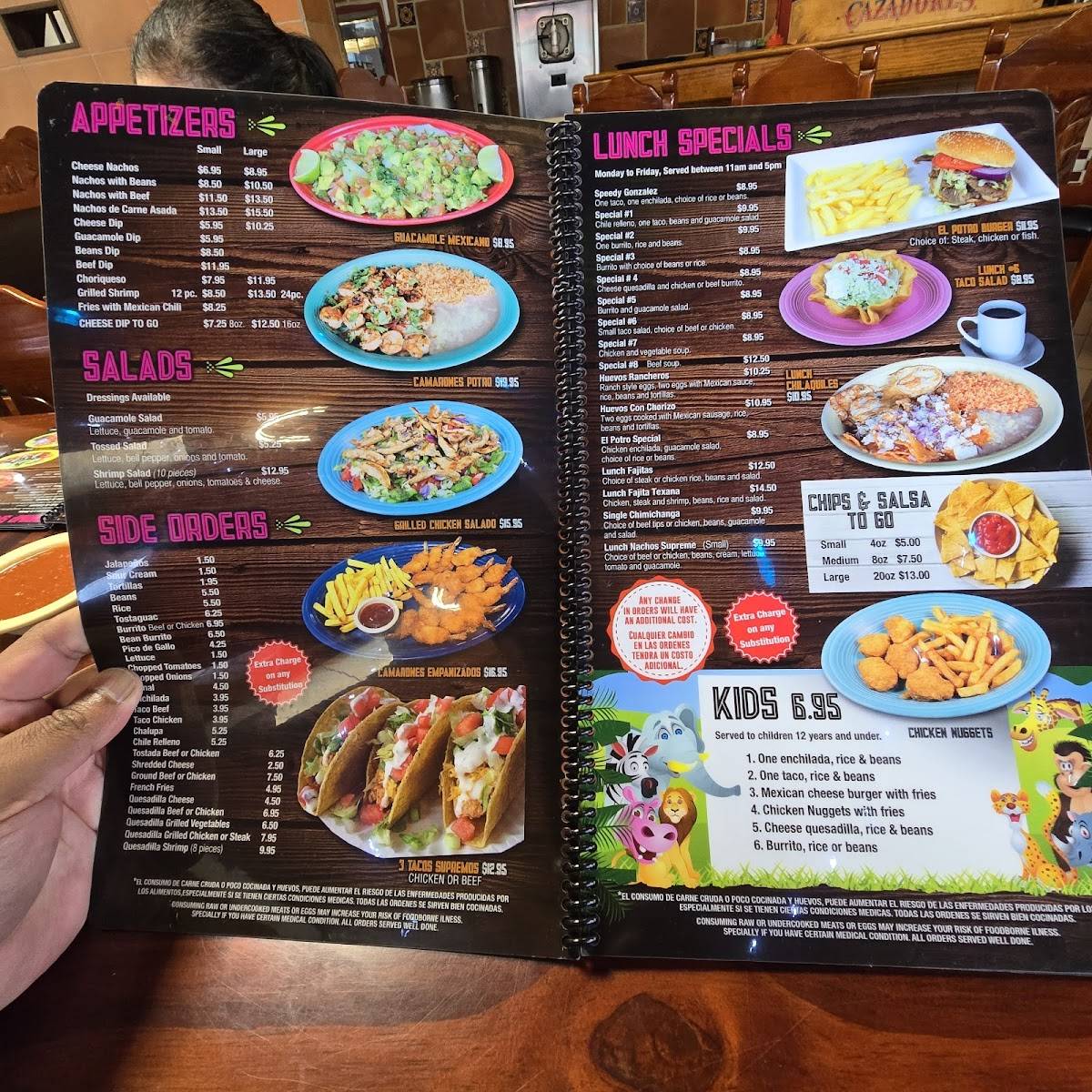 El Potro Mexican Restaurant меню