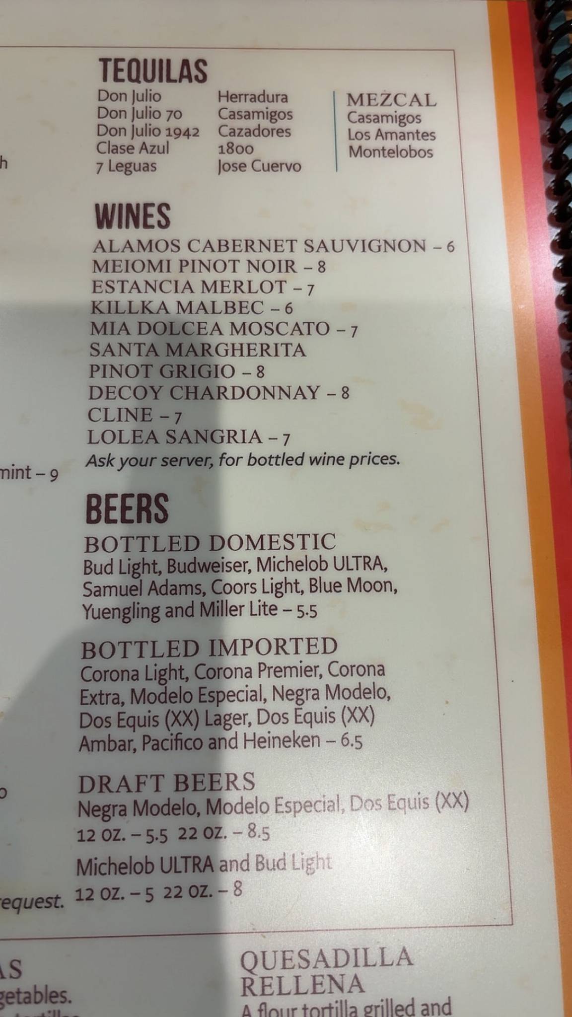 El Ranchero Mexican Restaurant меню