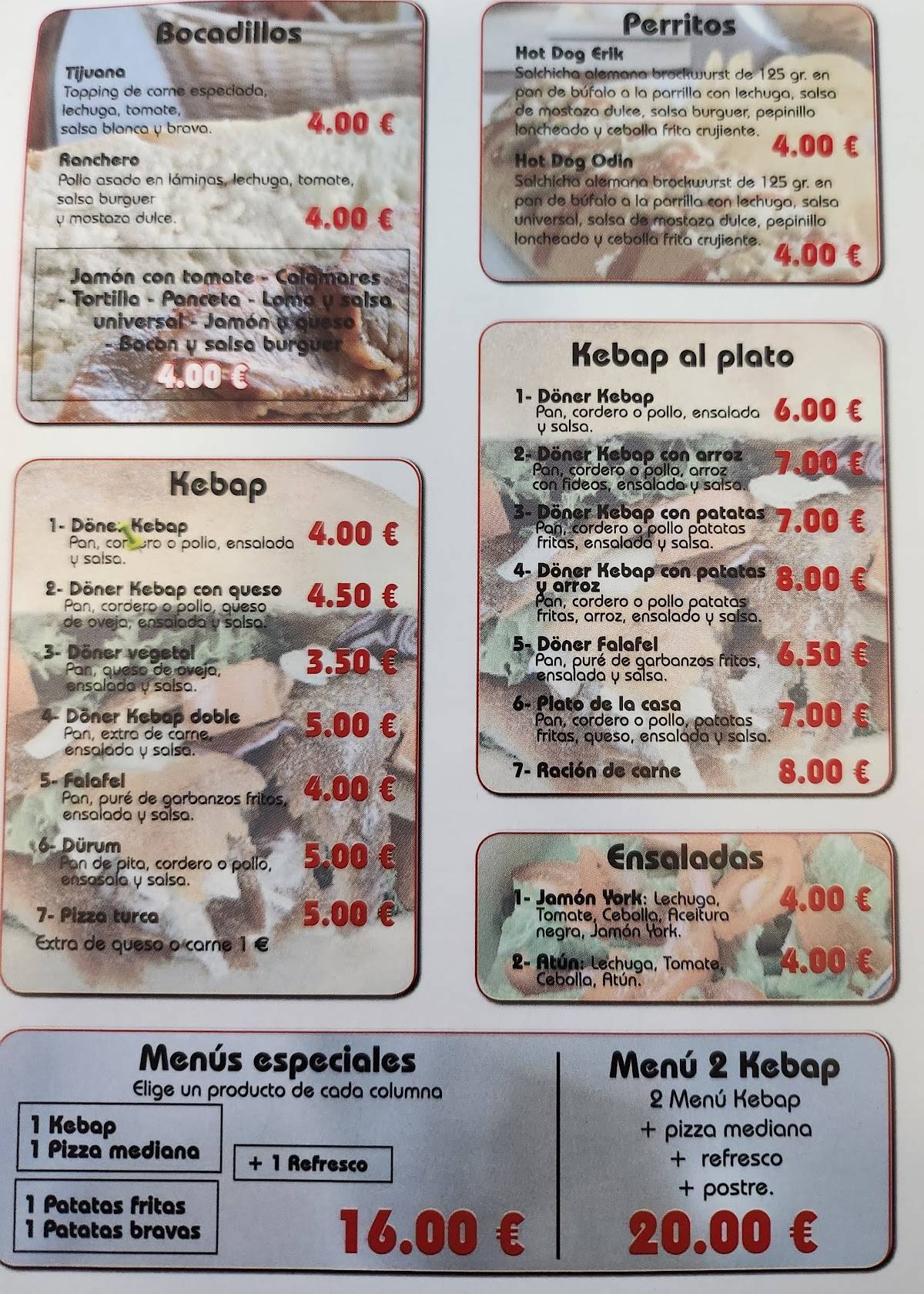 El Rincon de Parla меню