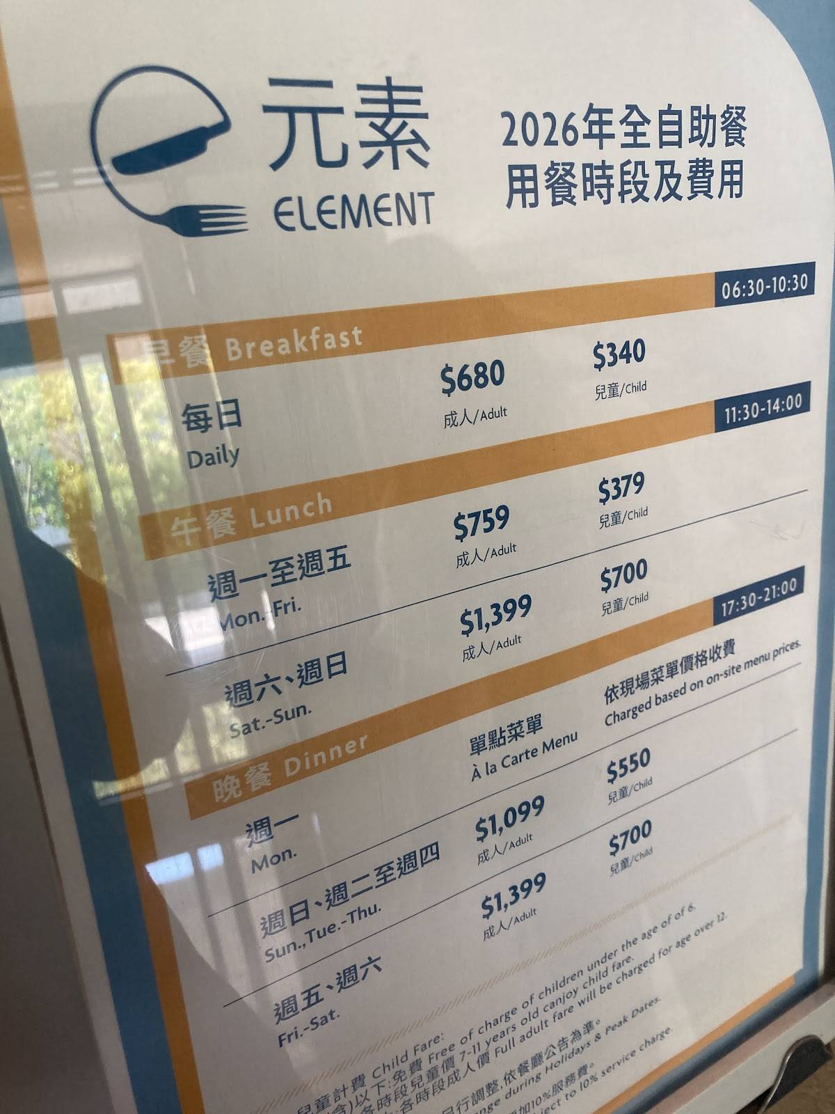 Element меню