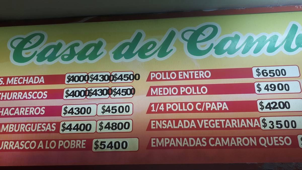 FRAN, COMIDA RÀPIDA меню