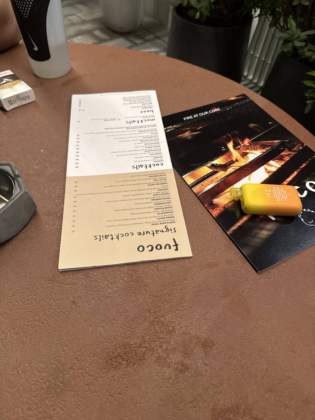FUOCO Bar & Restaurant меню