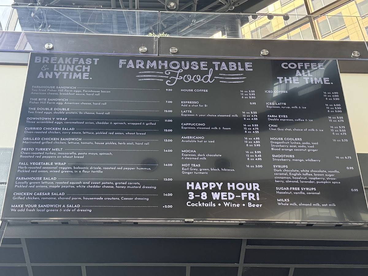 Farmhouse Table Midtown меню