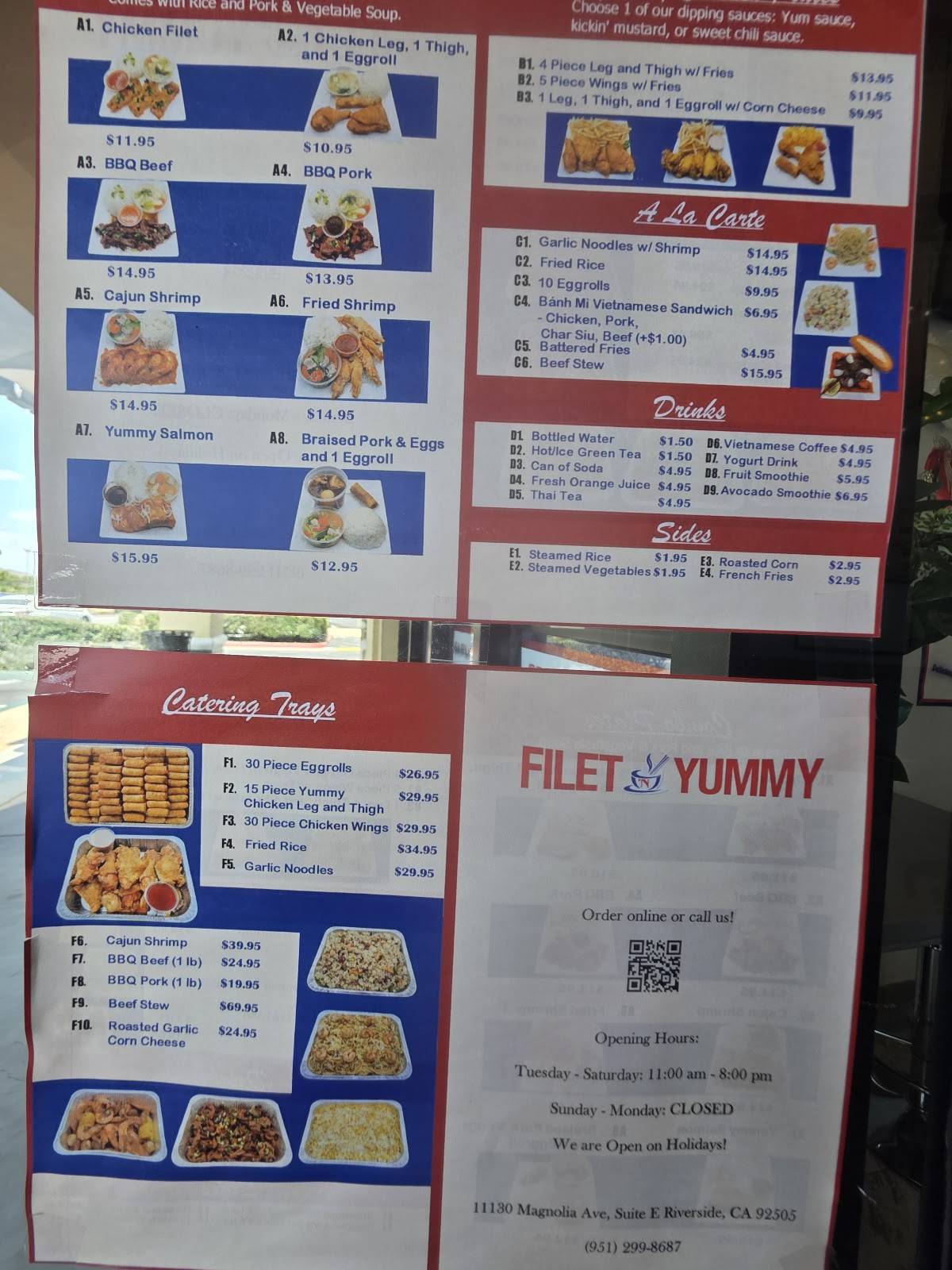 Filet Yummy меню