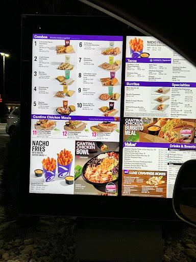 Taco Bell меню