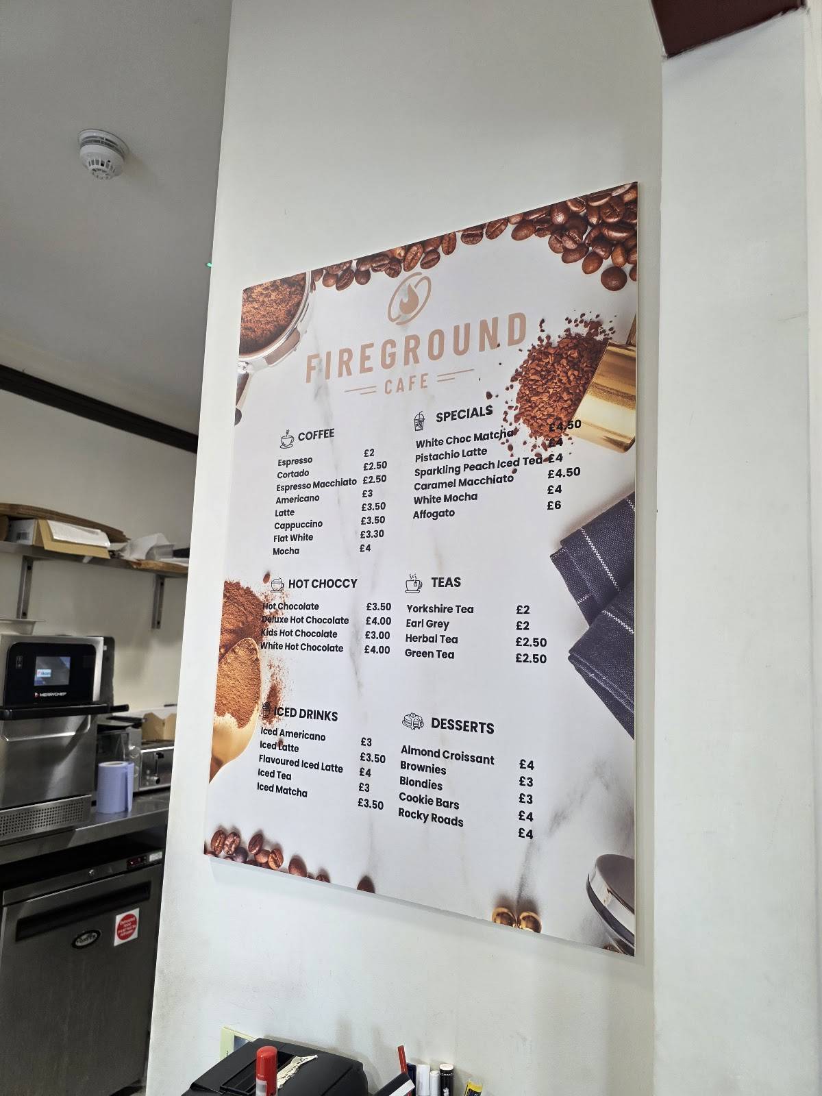 Fireground Cafe меню