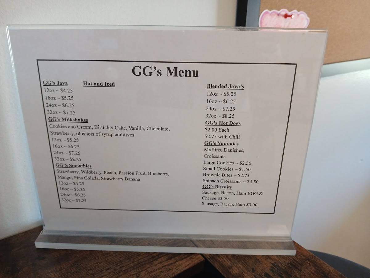 GG's Java меню