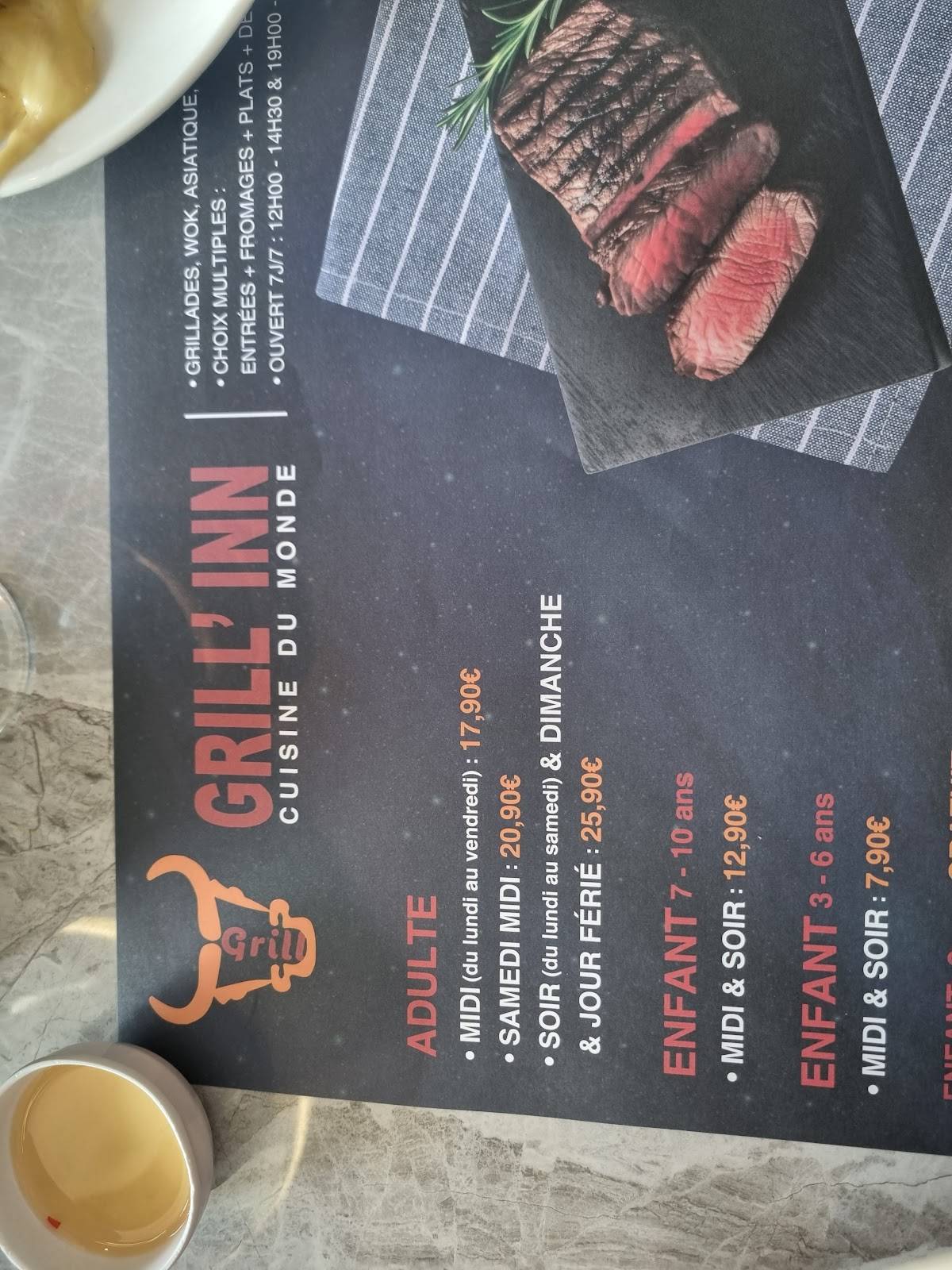 GRILL' INN Rennes меню