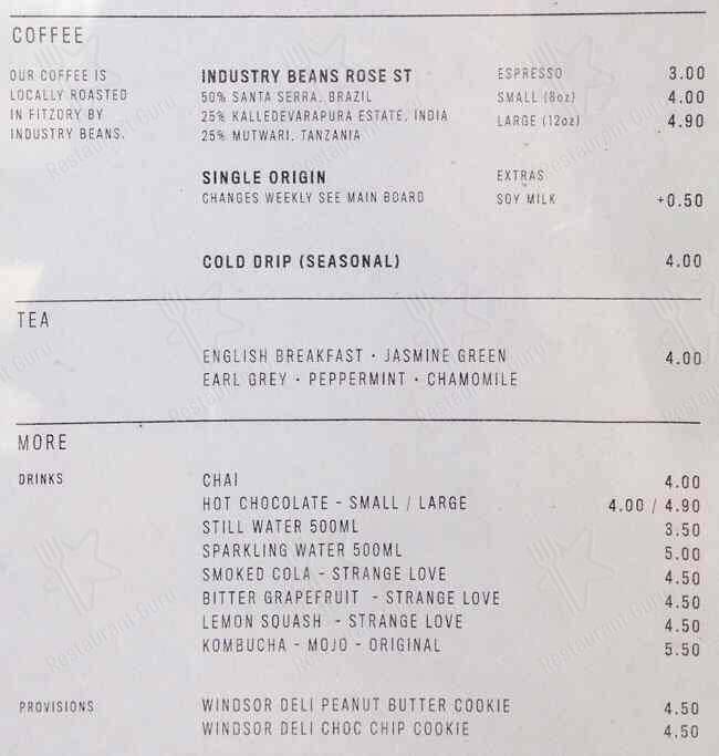 General Order меню