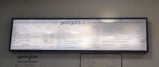Georgios fish and chips меню