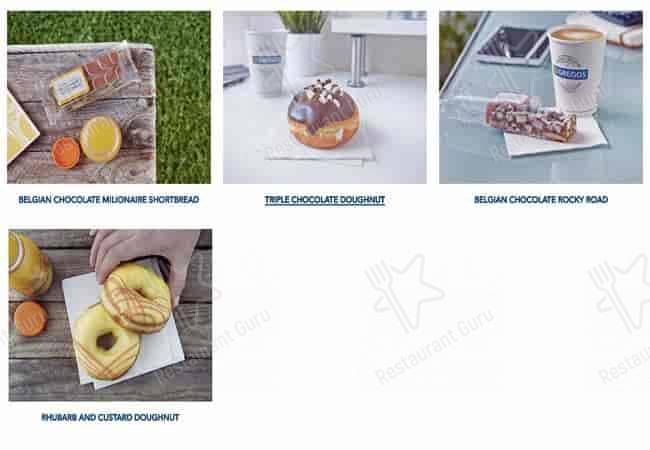 Greggs меню