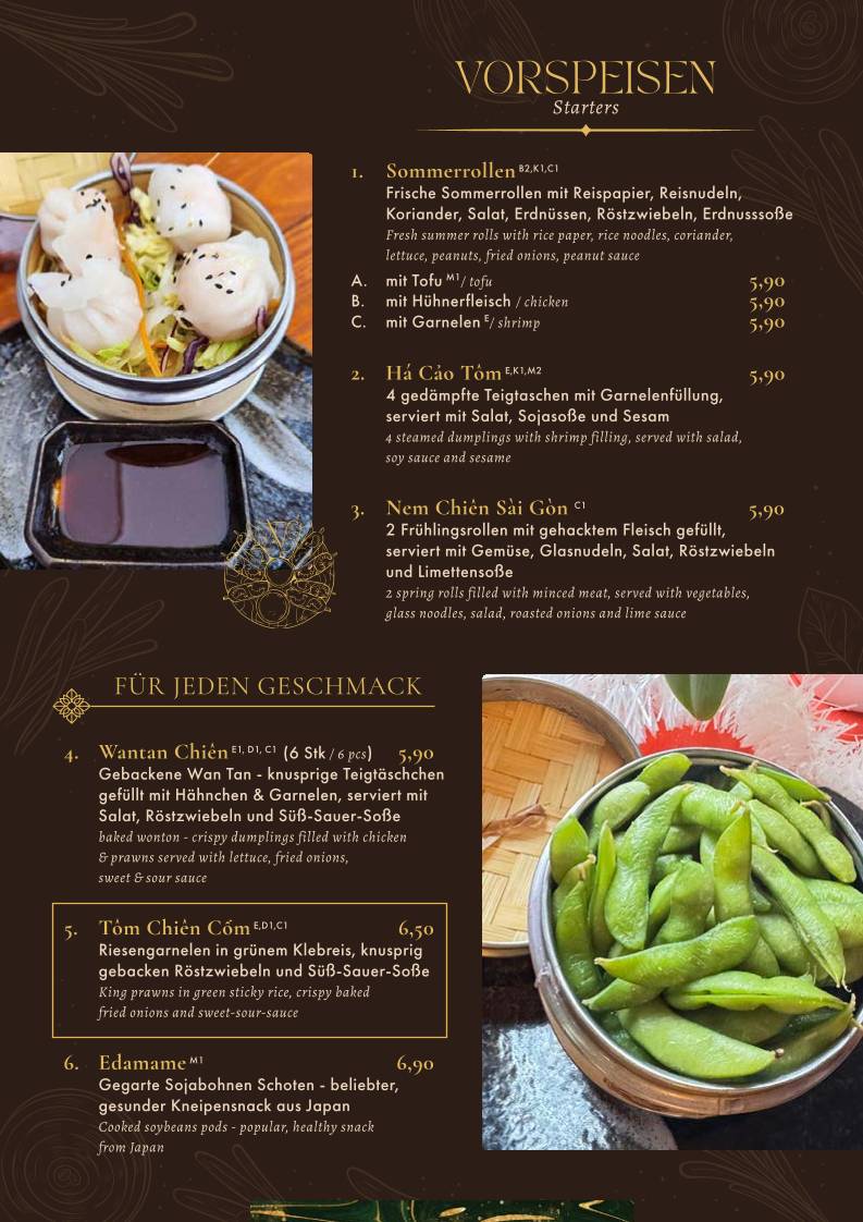 Hoa Xuan Restaurant меню