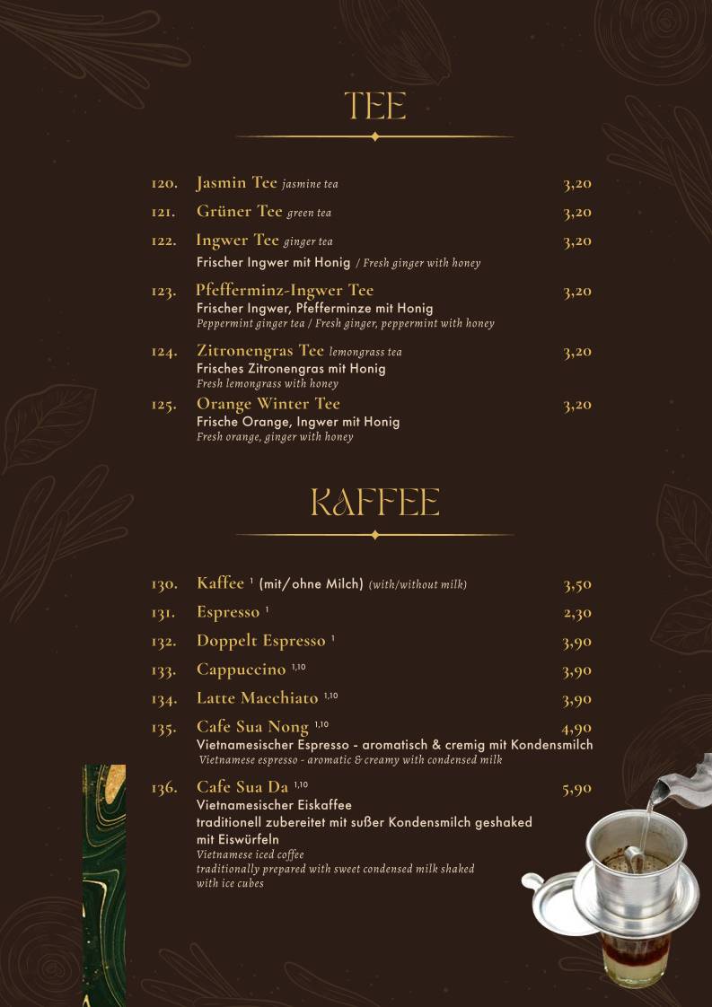 Hoa Xuan Restaurant меню