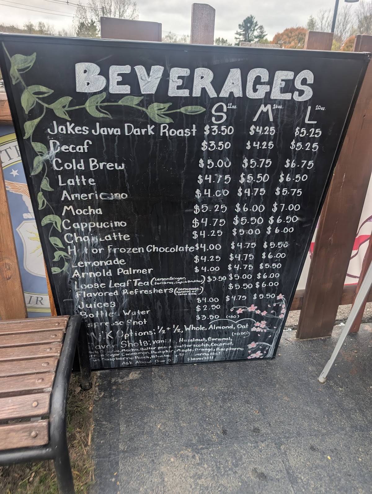 Jake's Java меню