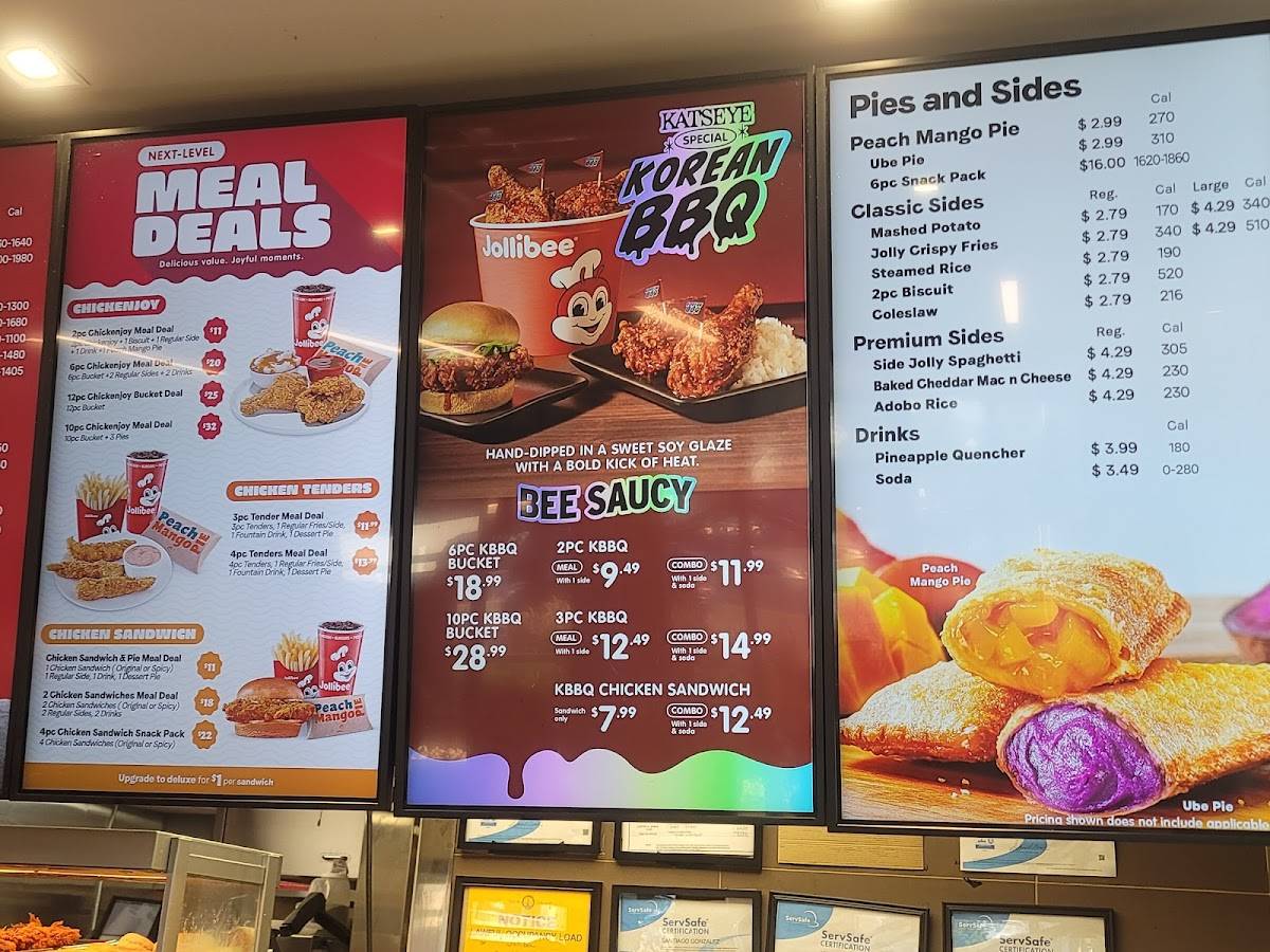 Jollibee меню