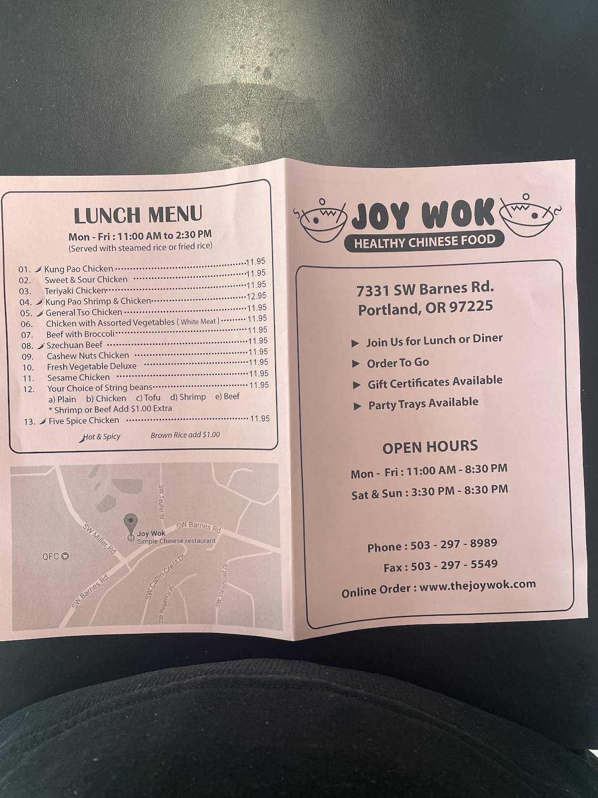 Joy Wok меню