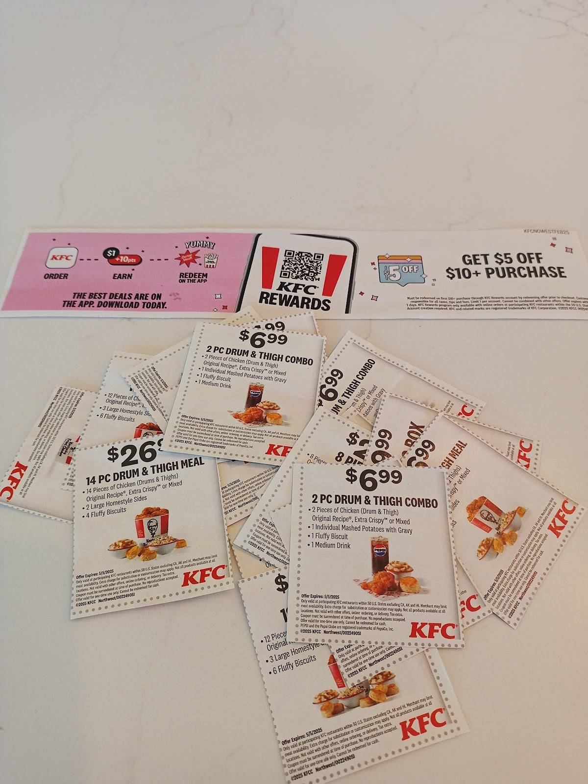 KFC меню