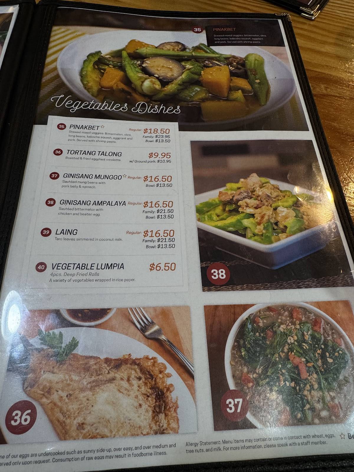 Fil Cuisine меню