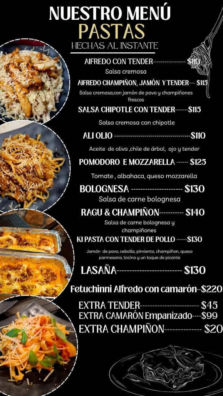 Ki Pizzas & Pastas меню